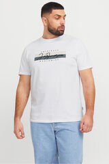 Jack & Jones PLUS T-shirt relaxed fit Plus branco