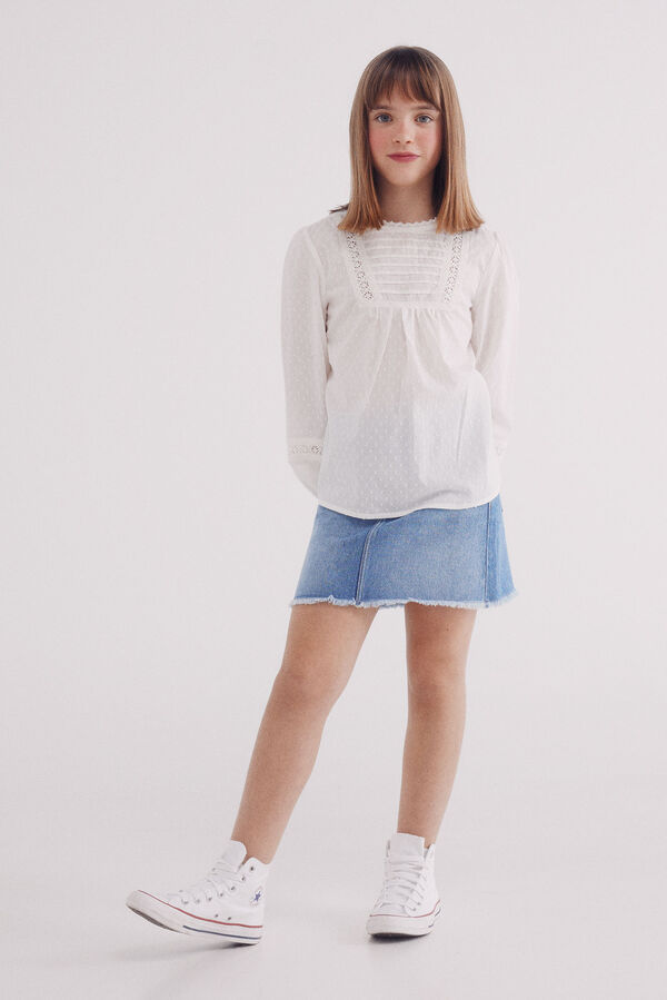 Springfield Kids Saia denim menina azul