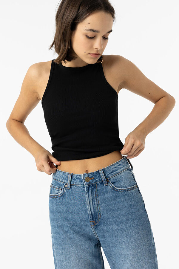 Tiffosi Cal&ccedil;a jeans larga Bonnye azul