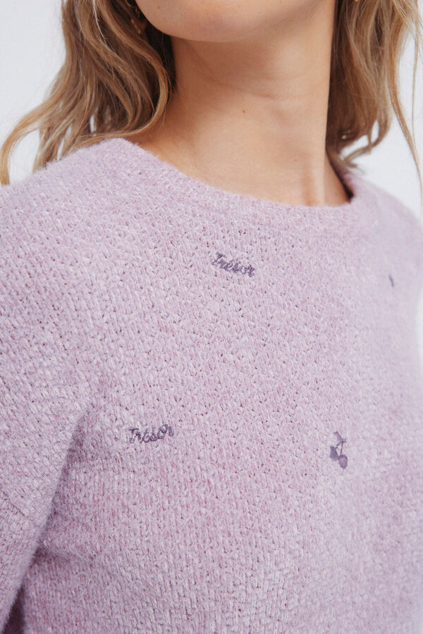 Springfield Jersey chenilla cerezas morado/lila