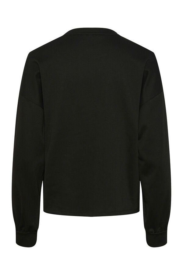 Pieces Sudadera b&aacute;sica negro