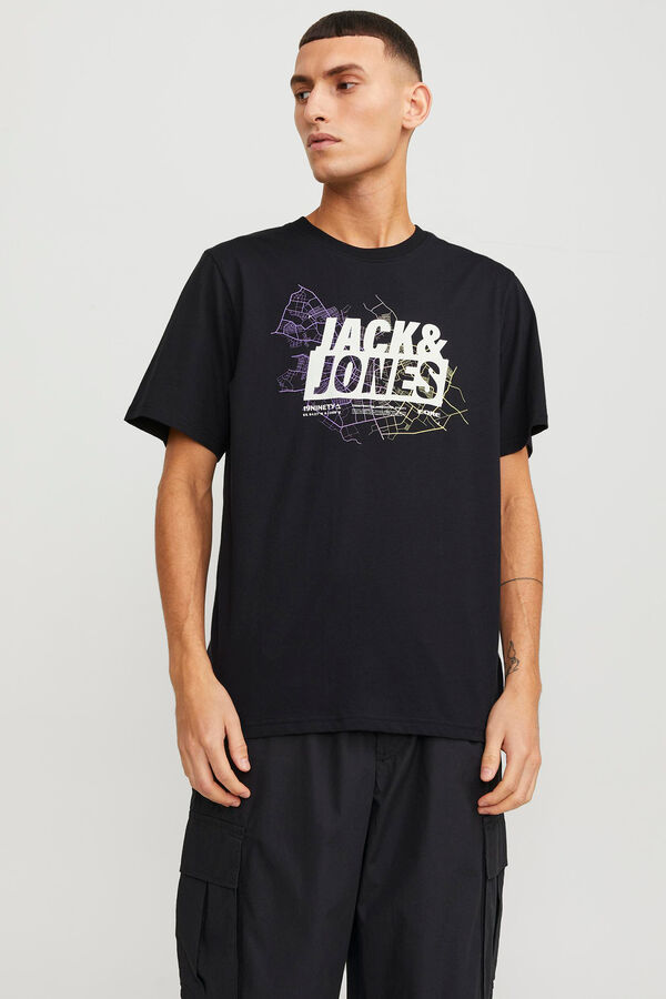 Jack & Jones Sweatshirt print à frente preto