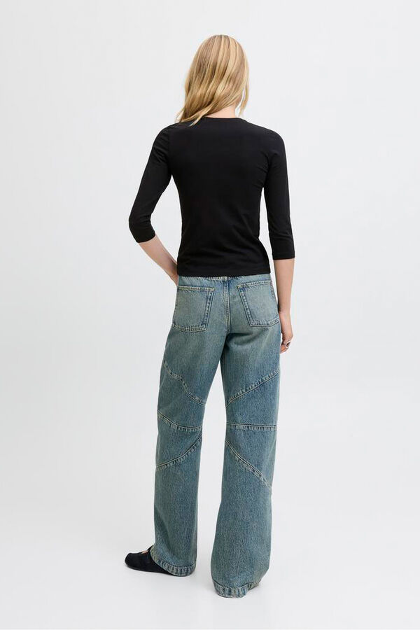 Jack & Jones Top ajustado lazo negro