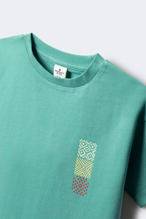 Springfield Kids Camiseta mosaico ni&ntilde;o estampado