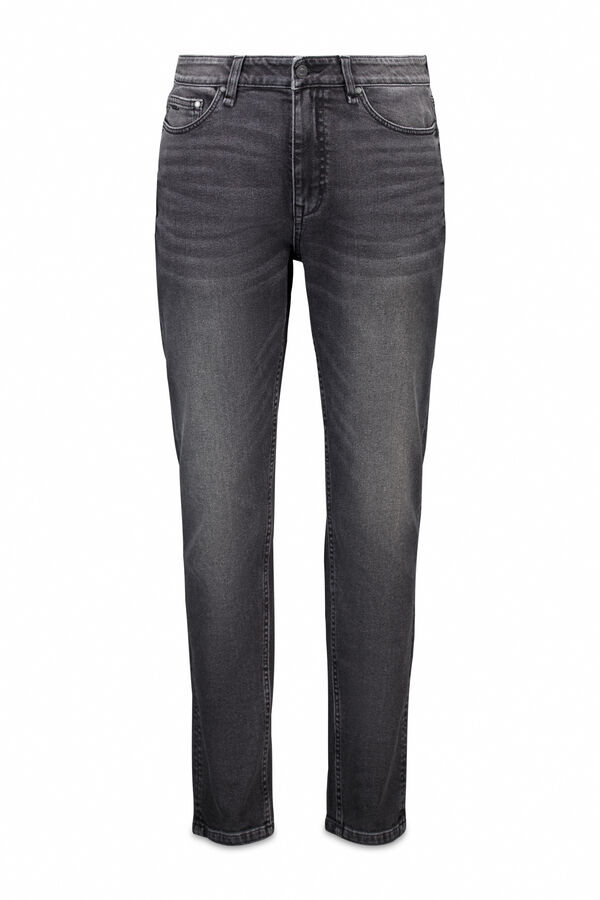 Springfield Jeans skinny gris oscuro lavado gris