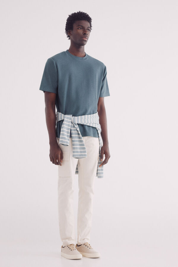 Springfield T-shirt textura azul