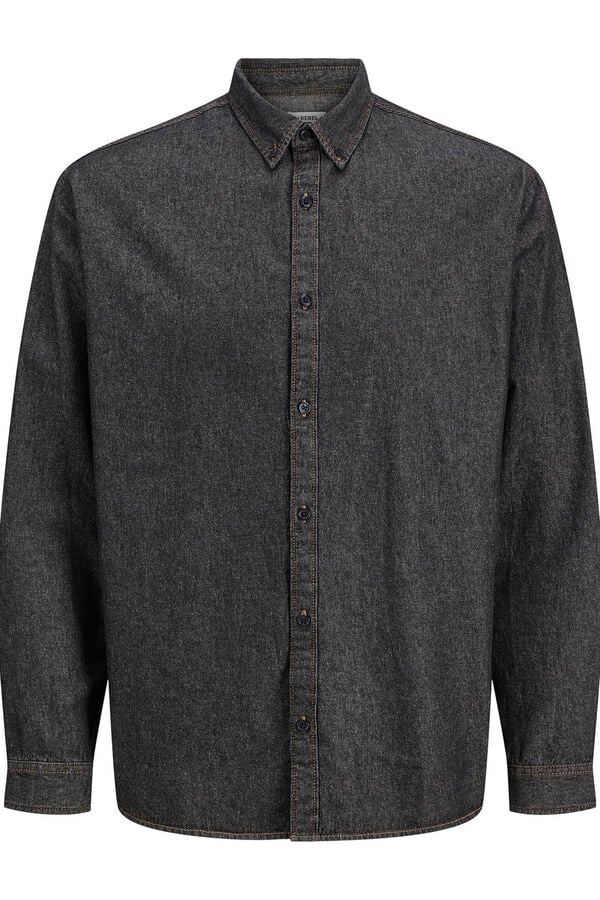 JJ REBEL Camisa regular fit denim negro