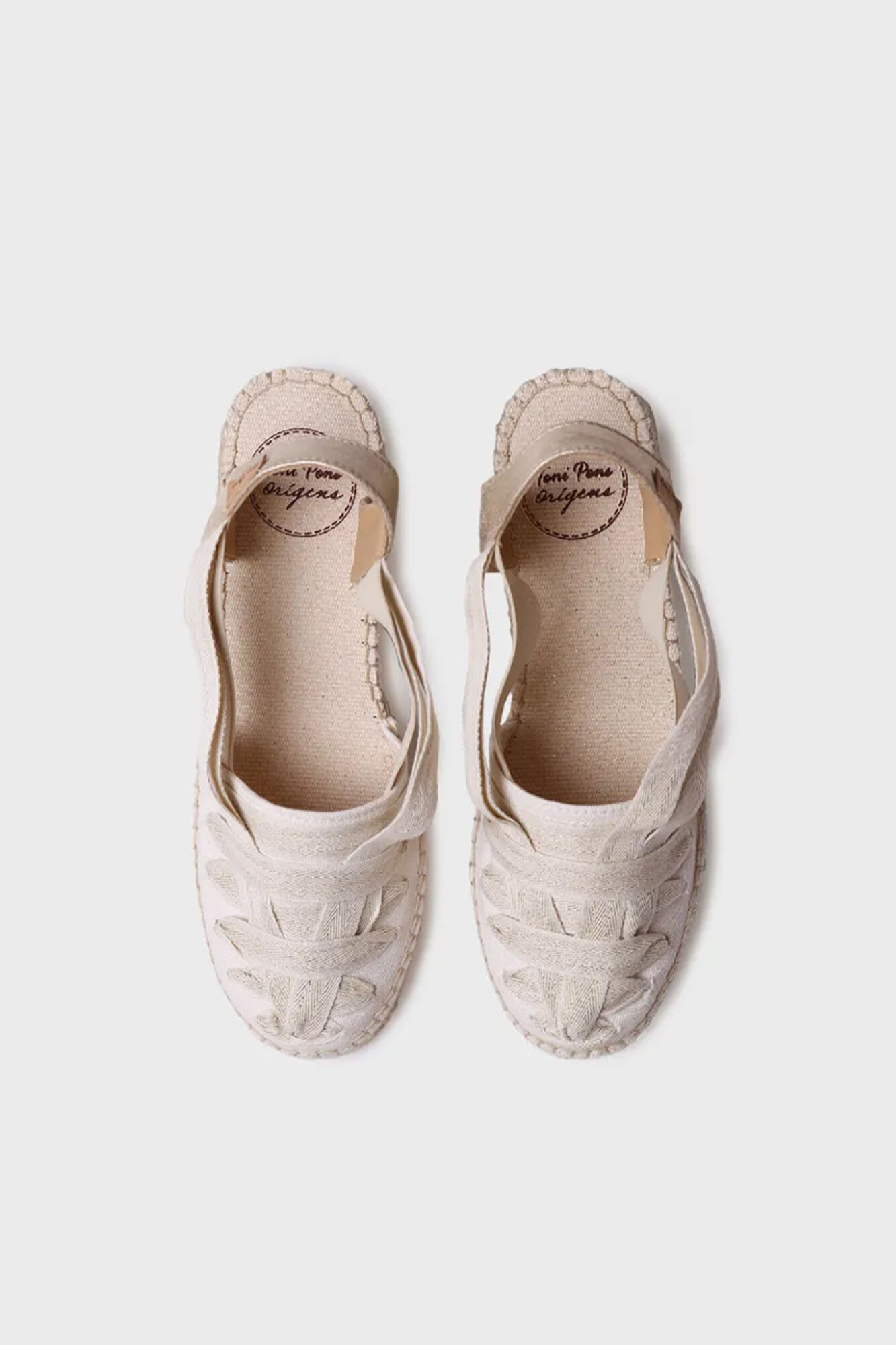 Toni Pons Espadrille cunha meia com fitas