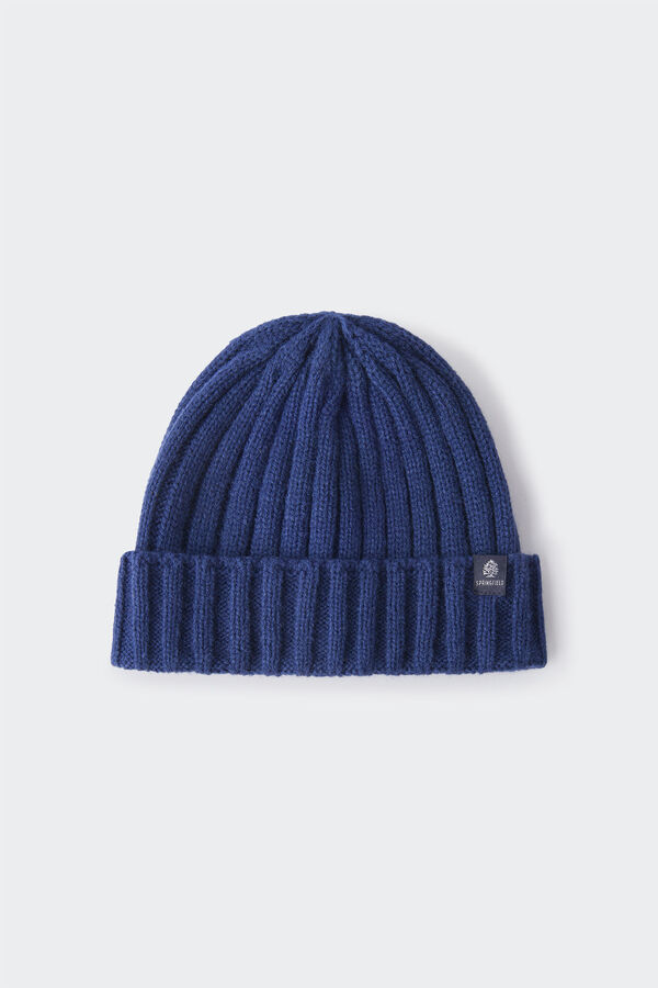 Springfield Kids Beanie básico logo niño azul