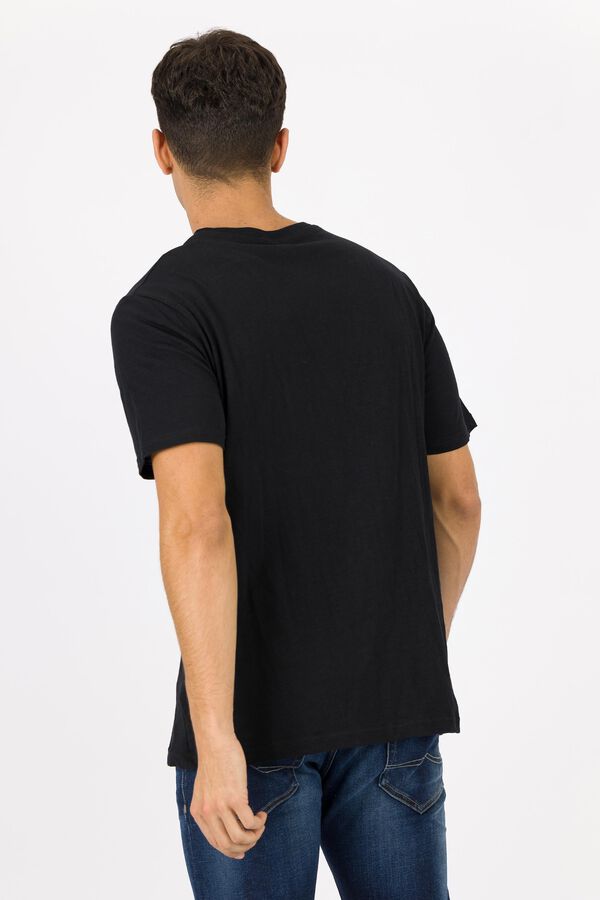 Tiffosi Camiseta cuello panadero negro