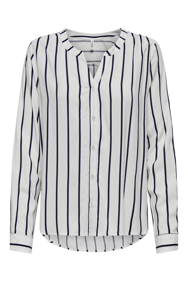 Only Camisa manga larga marfil