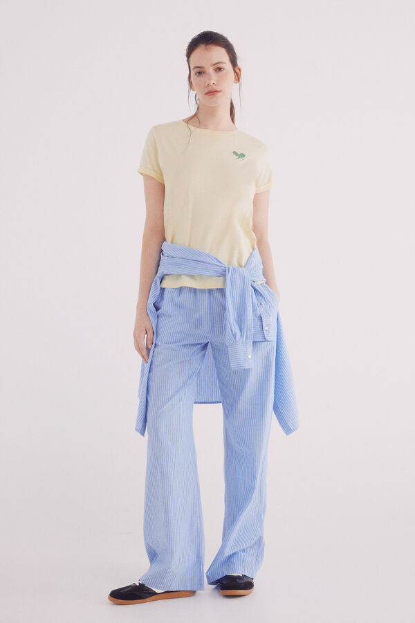 Springfield Camiseta "Born to play" amarillo