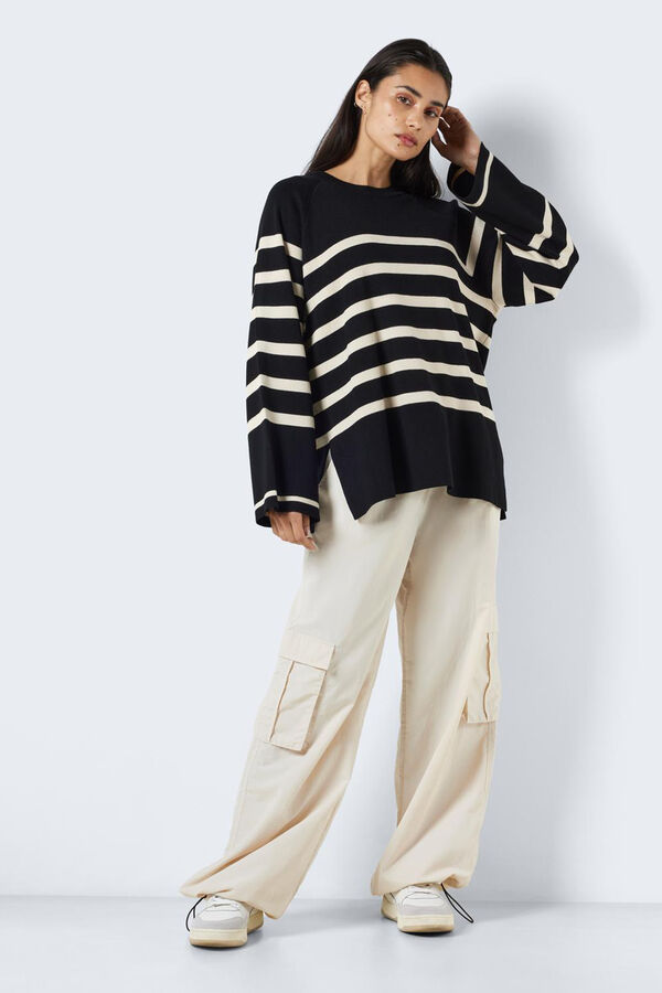 Noisy May Jersey a rayas negro