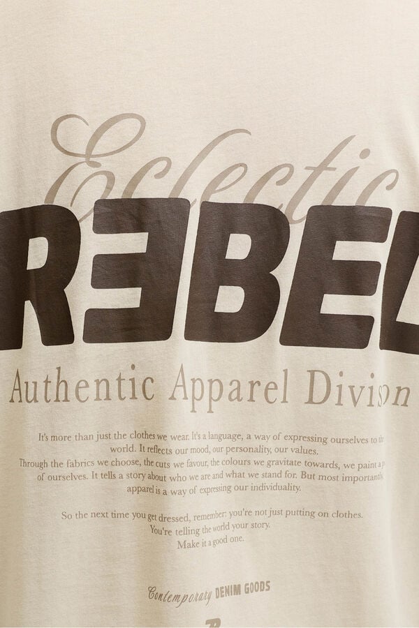 JJ REBEL Camiseta regular fit gris