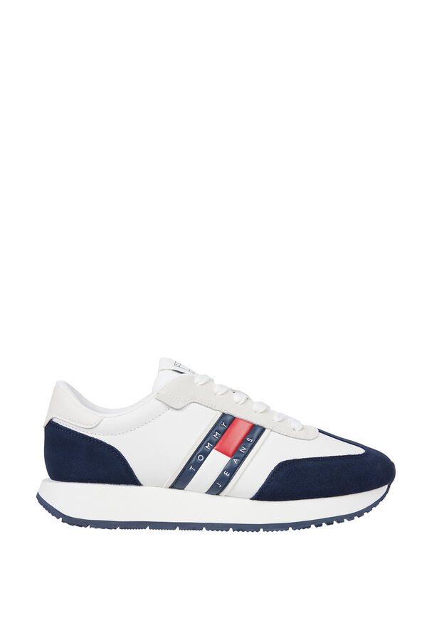 Tommy Jeans Zapatillas estilo running con logo blanco