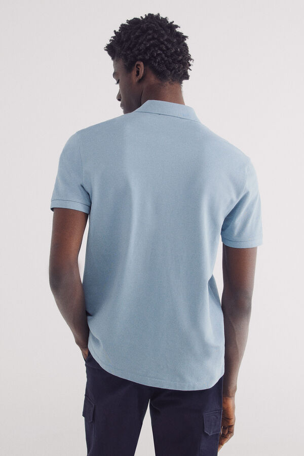 Springfield Polo piqué básico regular fit azul