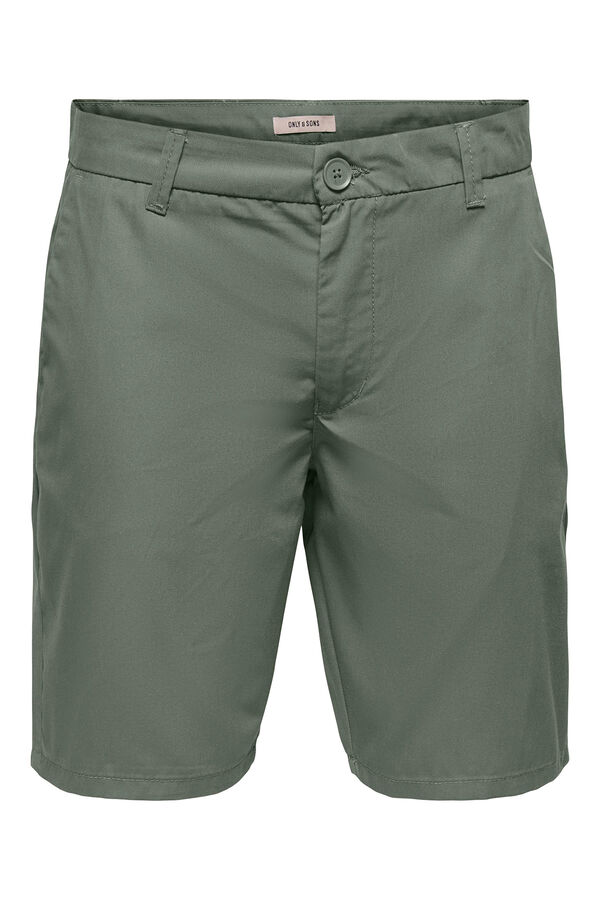 Only & Sons Bermuda chino verde