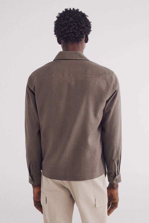 Springfield Sobrecamisa de linho viscose cru