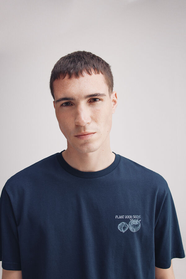 Springfield camiseta plante boas sementes azul