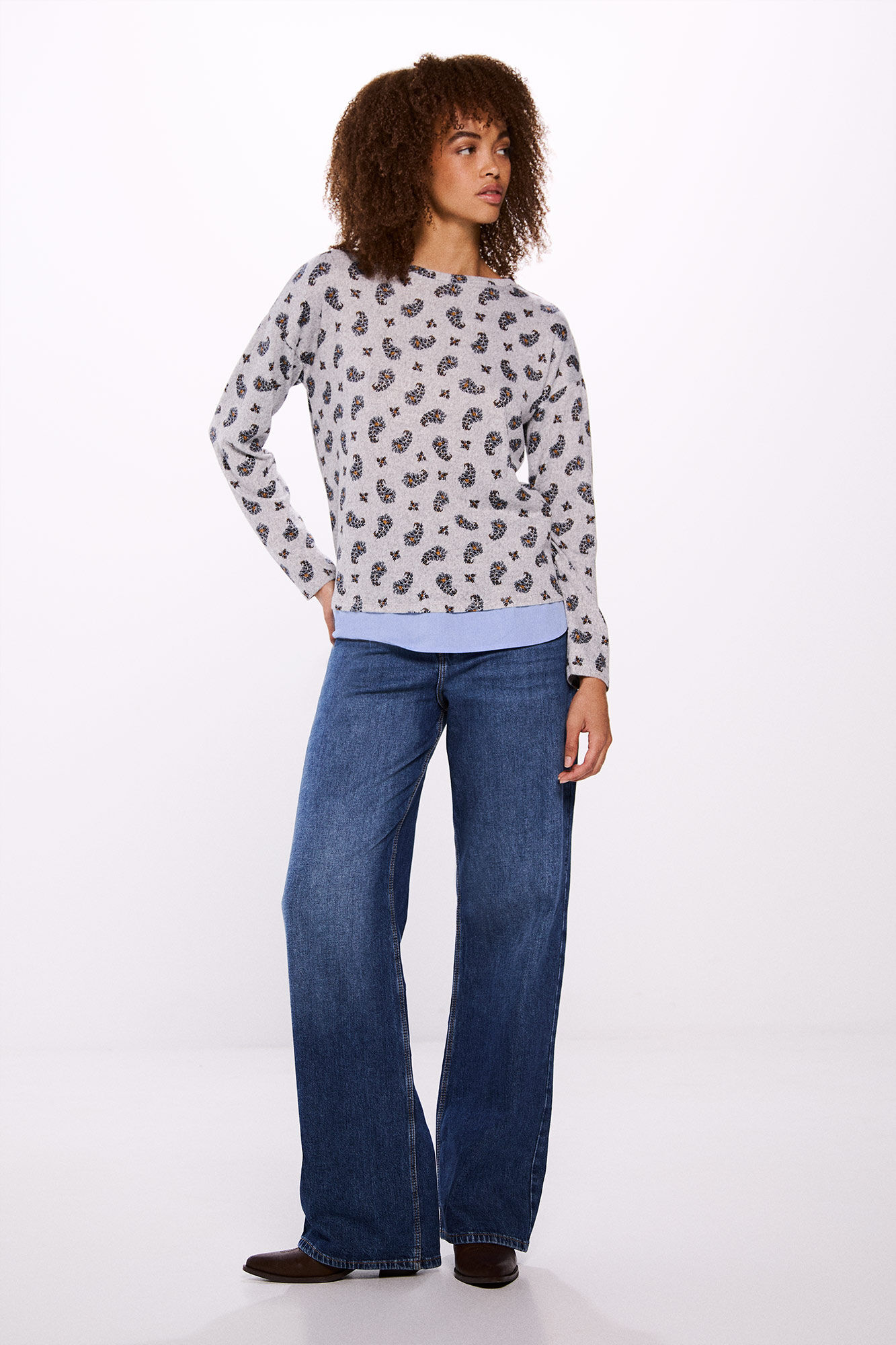 Springfield Camiseta estampada combinada