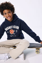Springfield Kids Sudadera capucha Basket Club azul