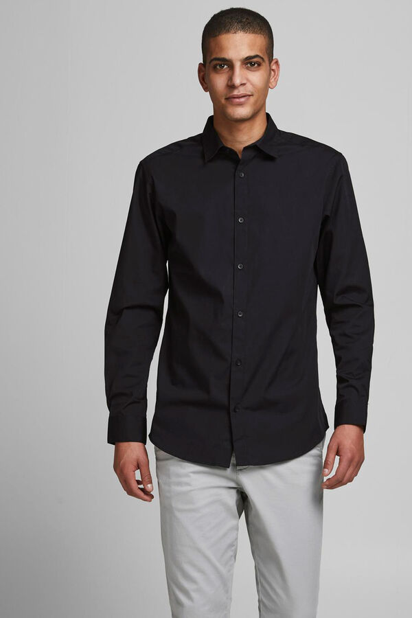 Jack & Jones Pack x2 camisas slim fit negro