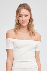 Inside Camiseta Tejido Textura blanco