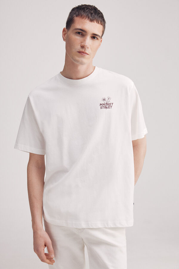 Springfield camiseta de rua do mercado bege