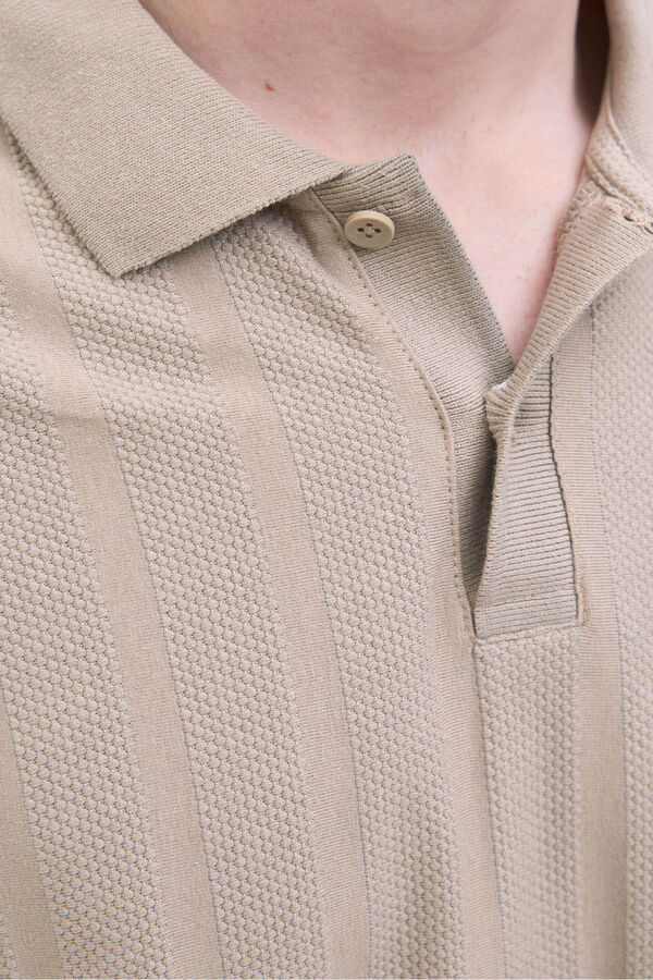 JJ REBEL Polo de manga larga gris