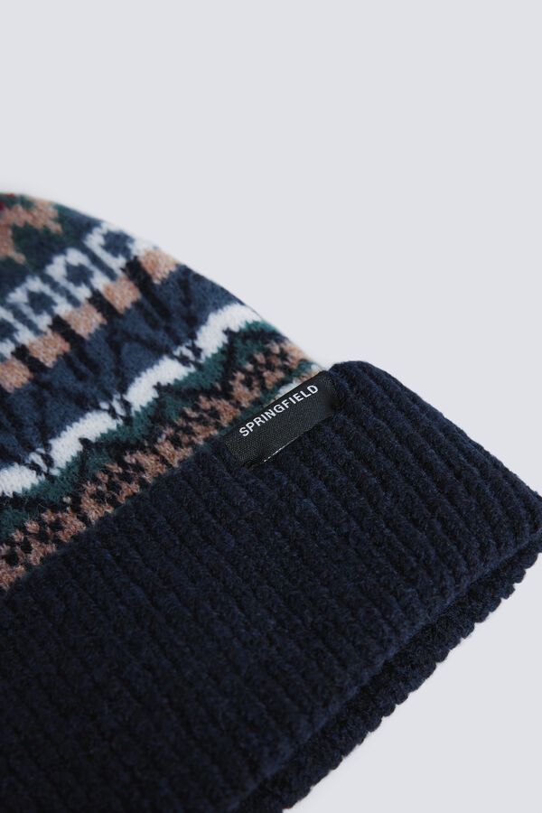 Springfield bon&eacute; jacquard azul