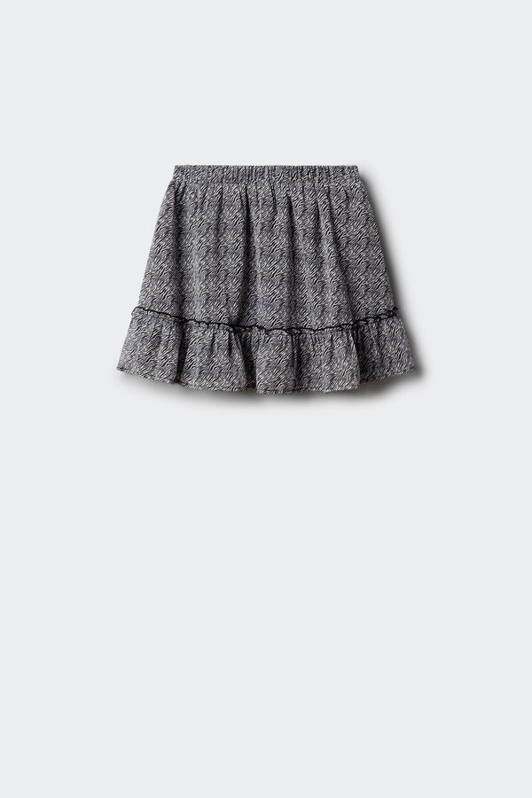 Springfield Kids Saia estampado zebra para menina cinzento