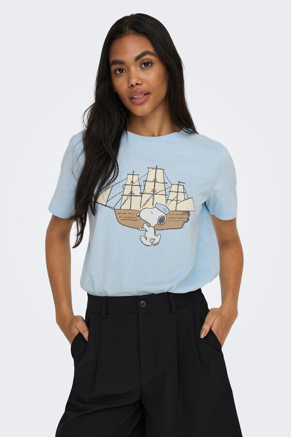 Springfield Camiseta Snoopy azul claro