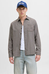 Jack & Jones Camisa xadrez regular fit azul