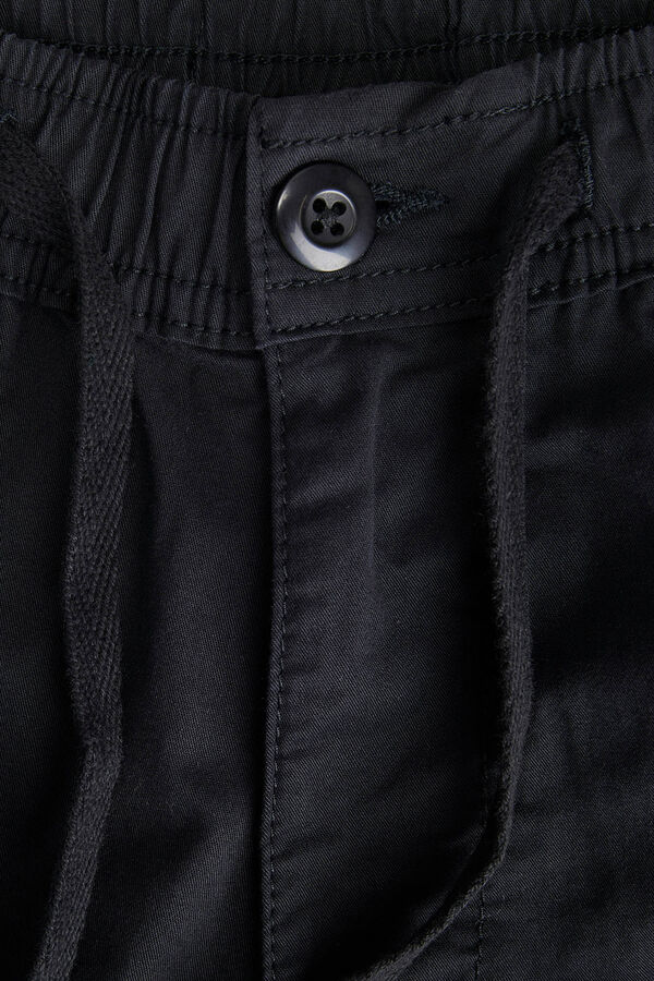 Jack & Jones Camiseta justa curta preto