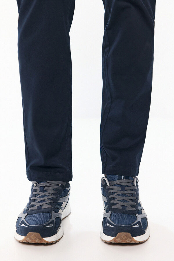 Springfield Cal&ccedil;a cargo slim fit confort&aacute;vel azul