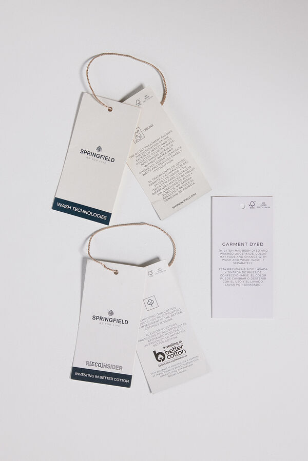 Springfield Bermuda ligera color slim fit kaki