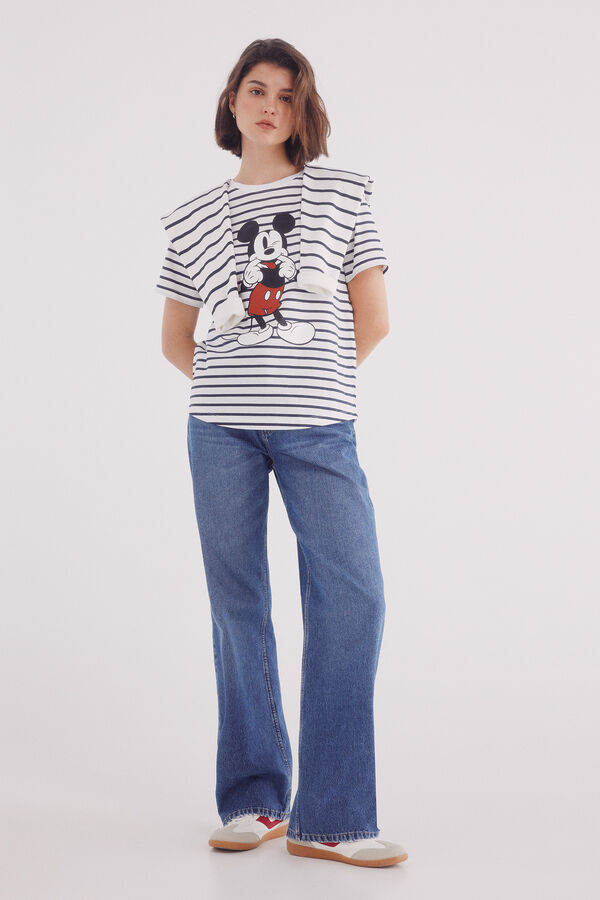 Springfield Camiseta gr&aacute;fica Mickey Mouse azul
