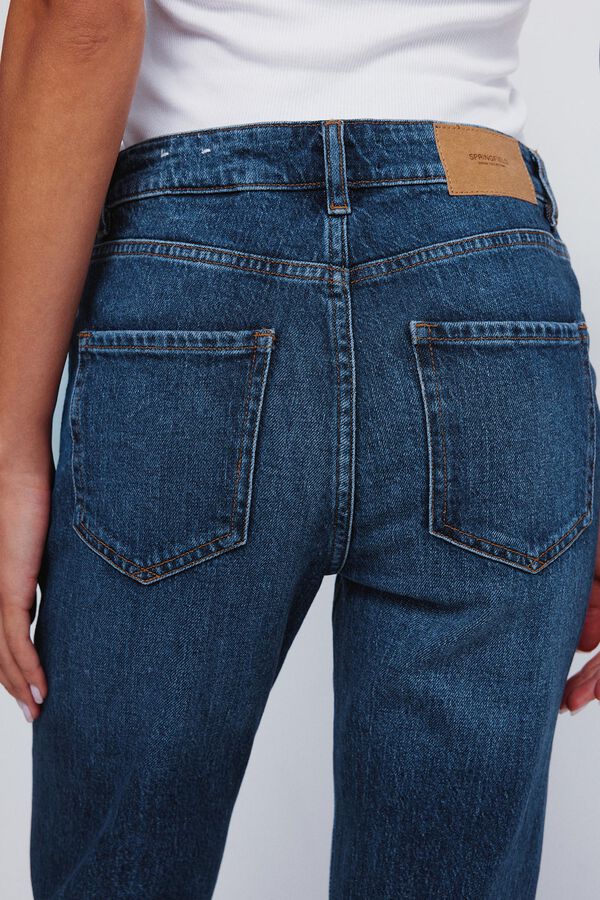 Springfield Cal&ccedil;a jeans reta azul