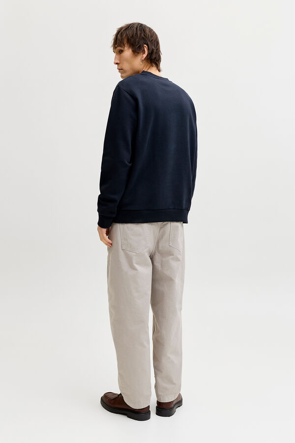 Jack & Jones Sweatshirt gola redonda em felpa azul