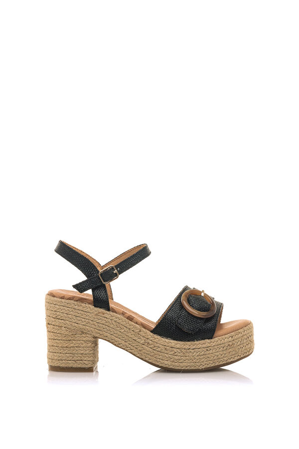 MTNG Sandalia de tac&oacute;n Courtney negro