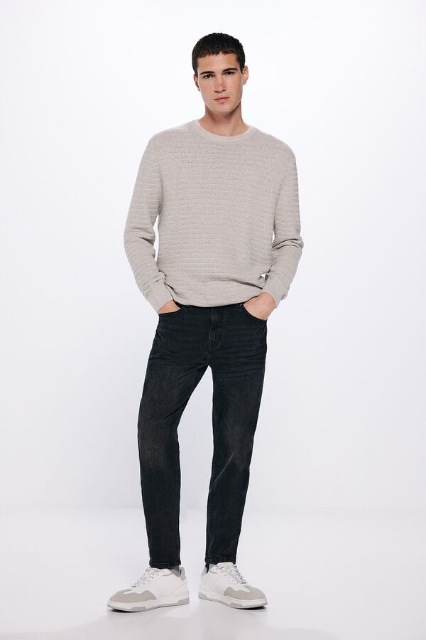 Springfield Jeans slim fit preto