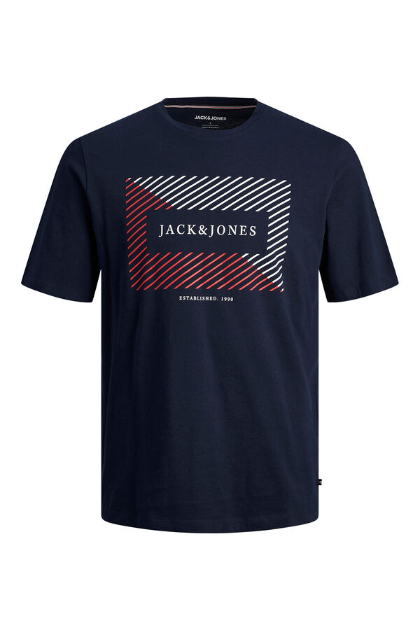 Jack & Jones PLUS Camiseta fit est&aacute;ndar Plus azul