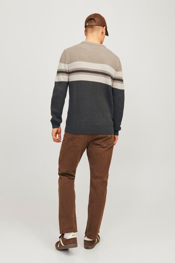 Jack & Jones Camisola riscas cinzento