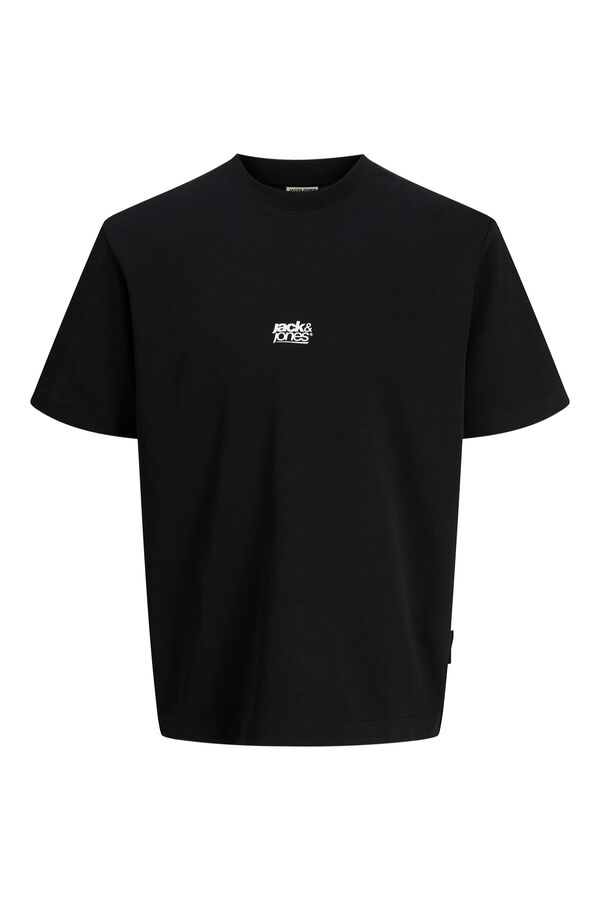 Jack & Jones Camiseta regular fit logo negro