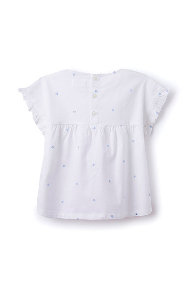 Springfield Kids Blusa flores azuis menina castanho