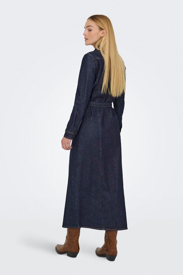 Only Vestido vaquero largo azul