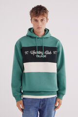 Springfield Sudadera capucha cortes fighter verde