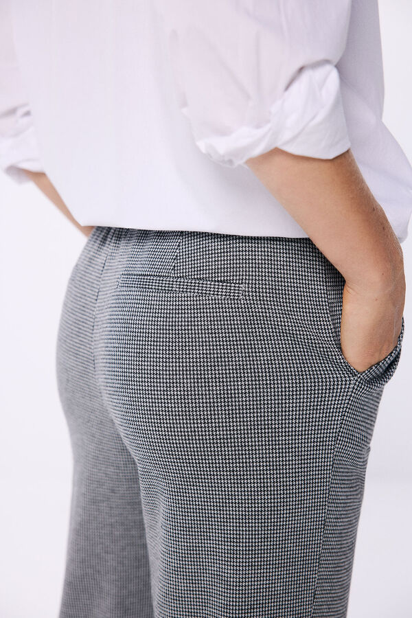 Springfield Pantal&oacute;n jogger punto circular negro