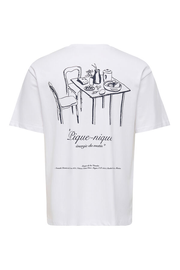 Only & Sons T-shirt manga curta branco