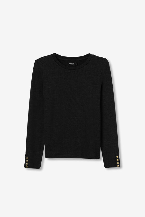 Tiffosi Camiseta de manga larga negro